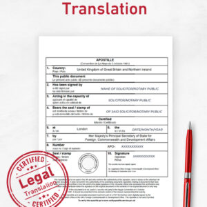 Apostille Legal Translation