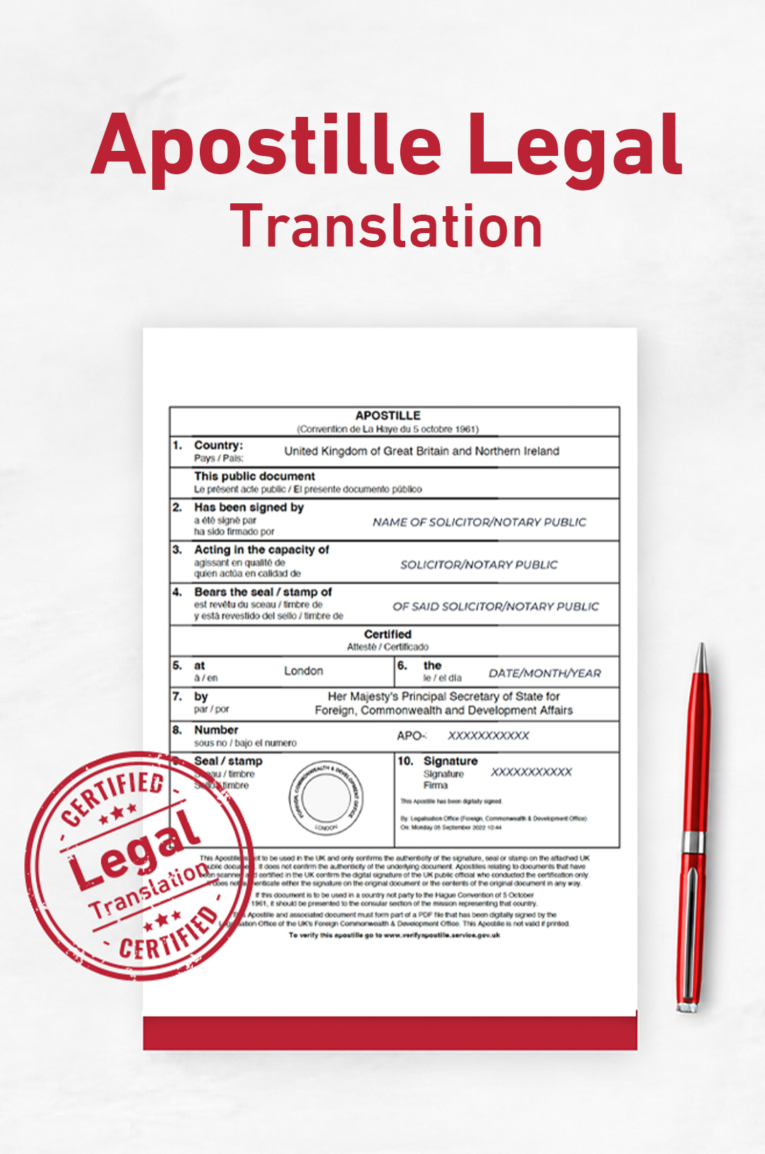 Apostille Legal Translation