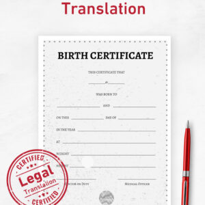 Birth Certificate translation