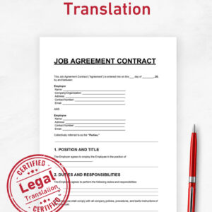 Contract & Agreement Translation