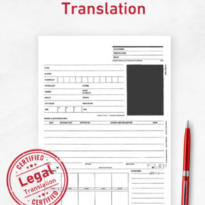 Criminal Record translation