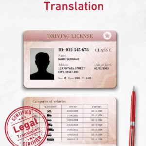 Driving License translation