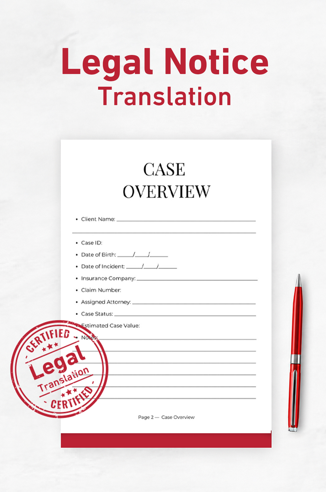 Legal Notice translation