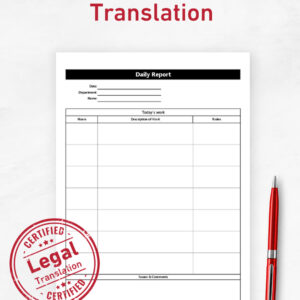 Reliable Report translation